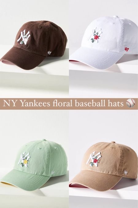 NY Yankees floral baseball hats ⚾️


#LTKstyletip #LTKfindsunder50 #LTKActive