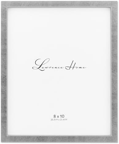 Lawrence Frames Chloe Contemporary Picture Frame, 8x10, Silver | Amazon (US)