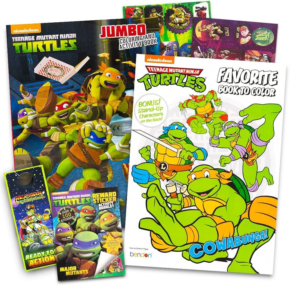 Teenage Mutant Ninja Turtles Coloring and Activity Book Set With Stickers | Amazon (US)