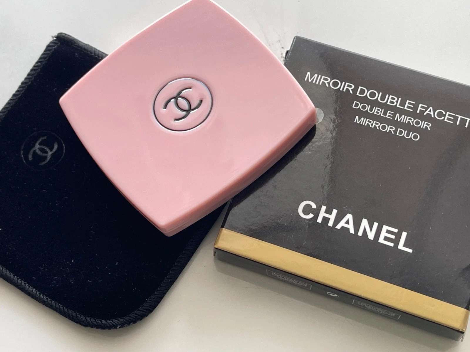 Chanel Mirror Duo Compact Double Facette  Makeup Pink  New | eBay US