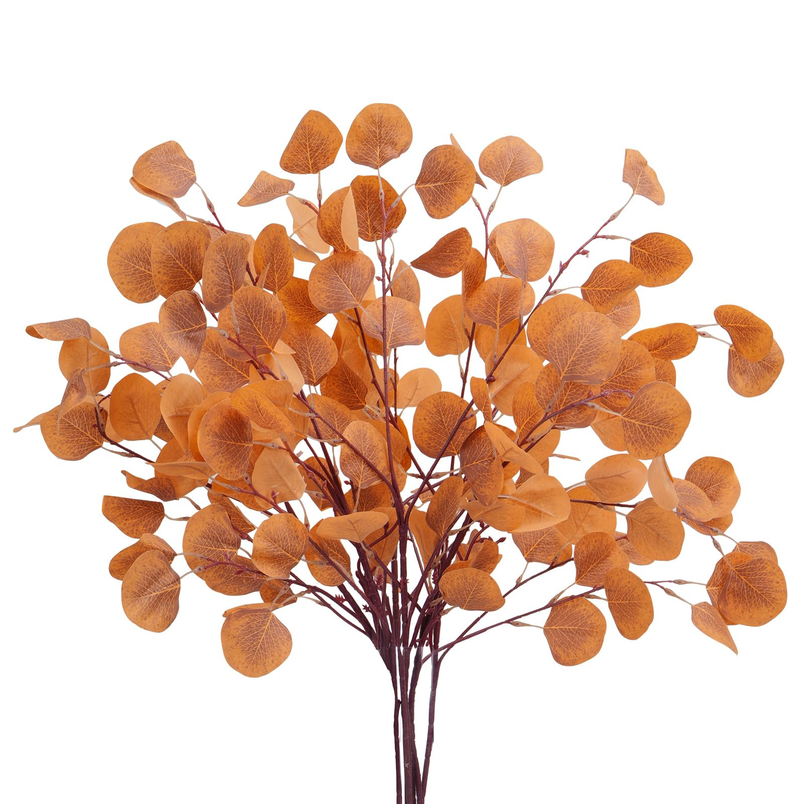 HUAESIN Fall Eucalyptus Leaves 6PCS Artificial Eucalyptus Stems Autumn Leaf Branches Fake Silk Eu... | Amazon (US)