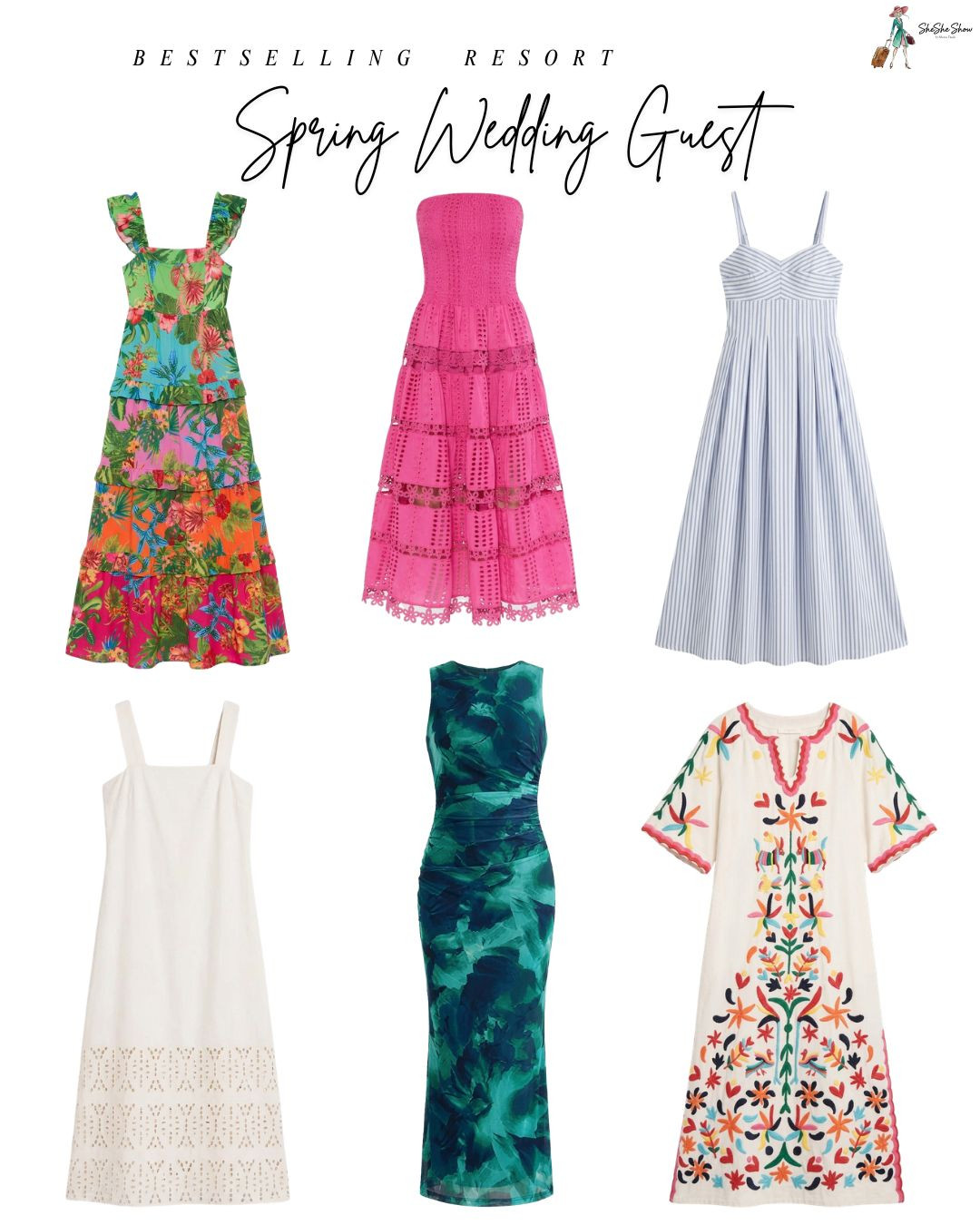  Resort destination wedding dresses. Tropical prints, strapless, caftan, floral, 
Beach wedding, 
 

#LTKWedding #LTKOver40 #LTKTravel