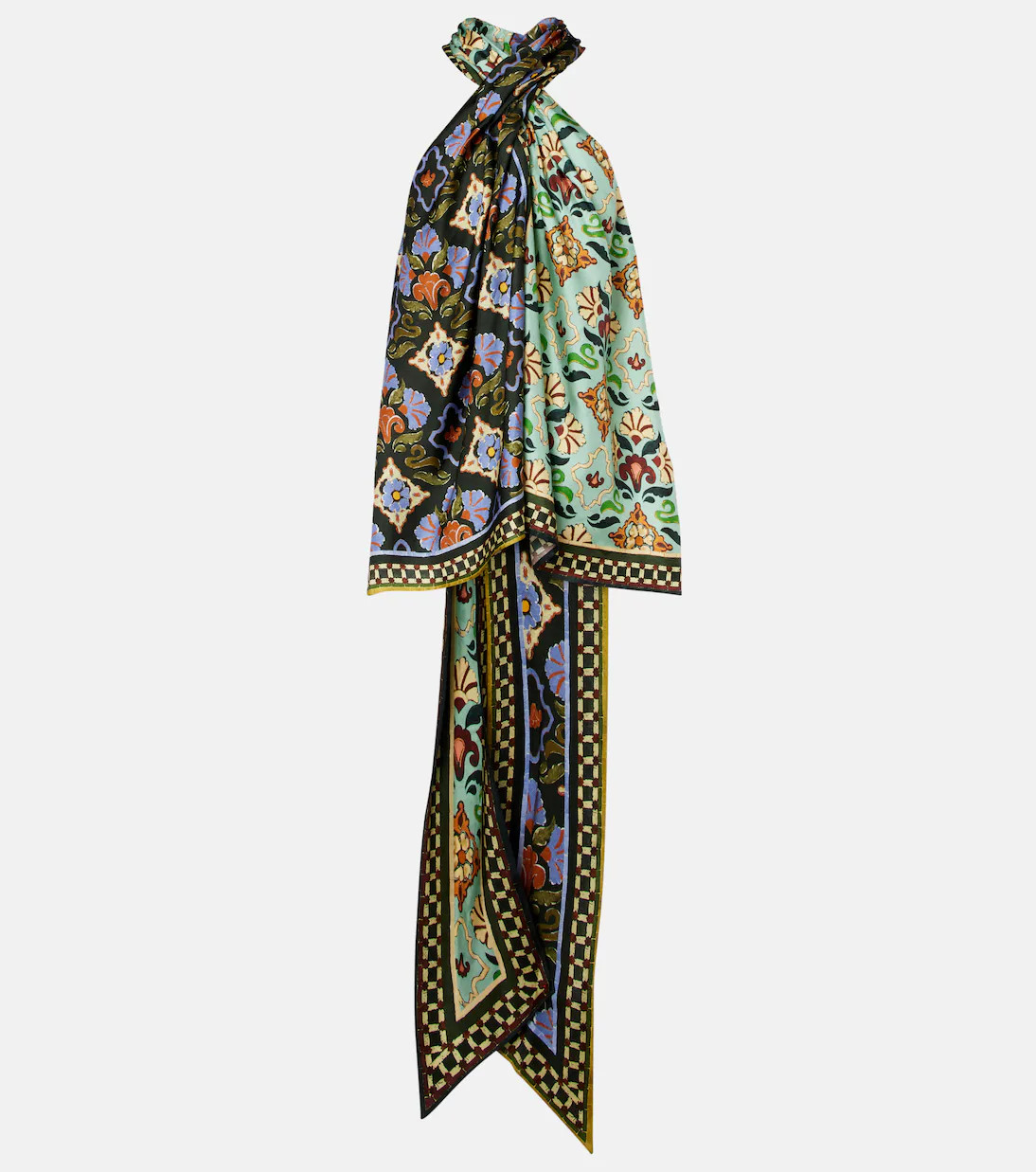 Cece floral silk halterneck top | Mytheresa (US/CA)