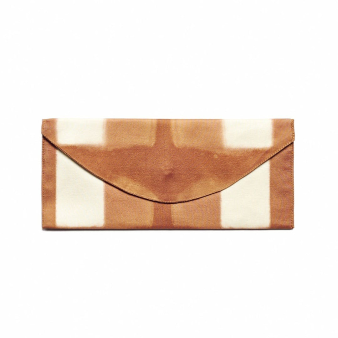 Melo Gold Mulberry Silk Shibori​ Pouch | Minted