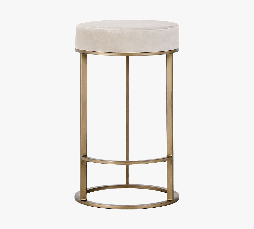 Cutler Upholstered Counter Stool | Pottery Barn (US)