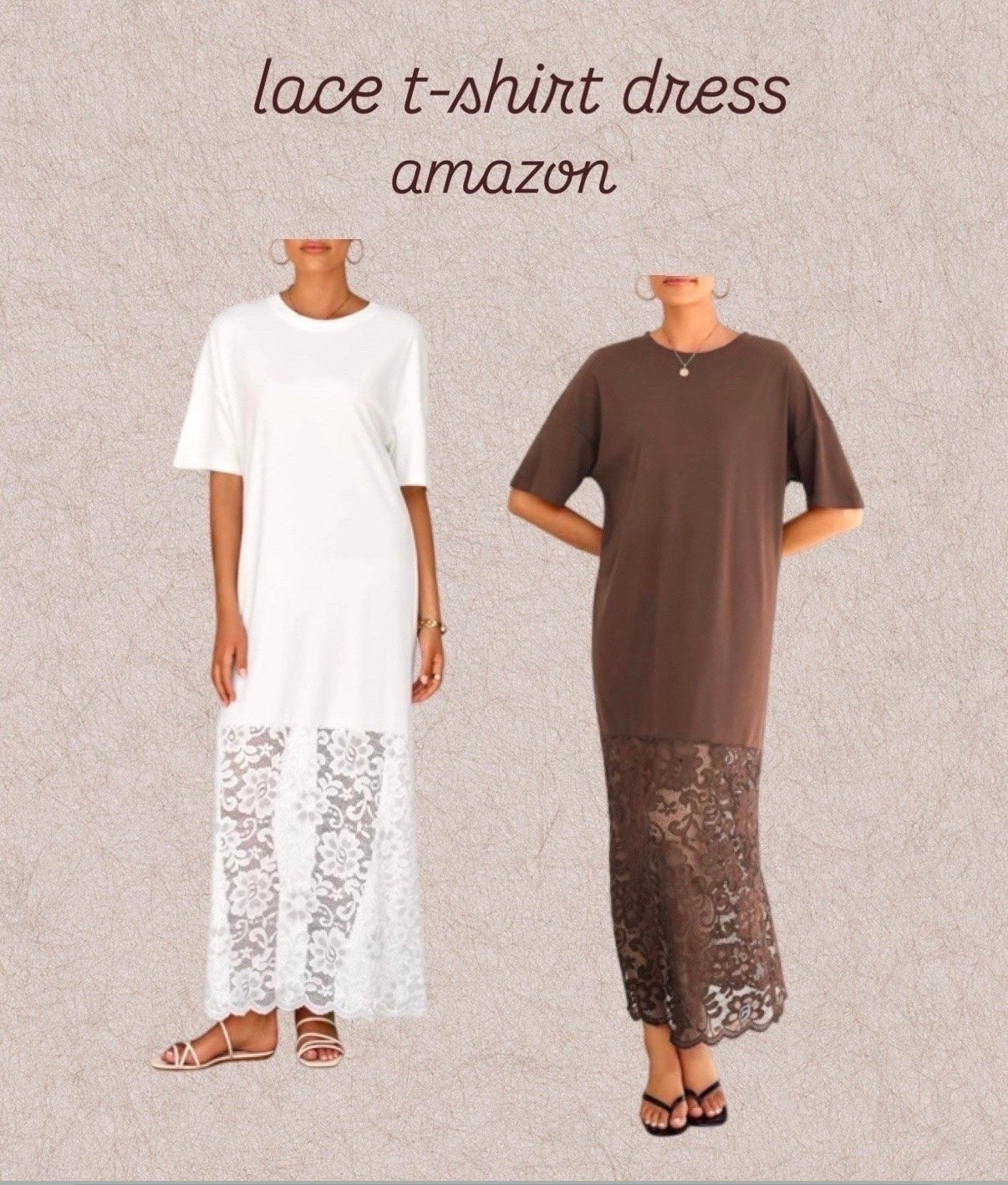 lace tshirt dress