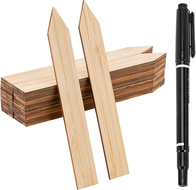 AIEX 6 x 0.8 Inch 30pcs Bamboo Plant Labels Garden Tags Markers for Potted Plant Flower Vegetable... | Amazon (CA)