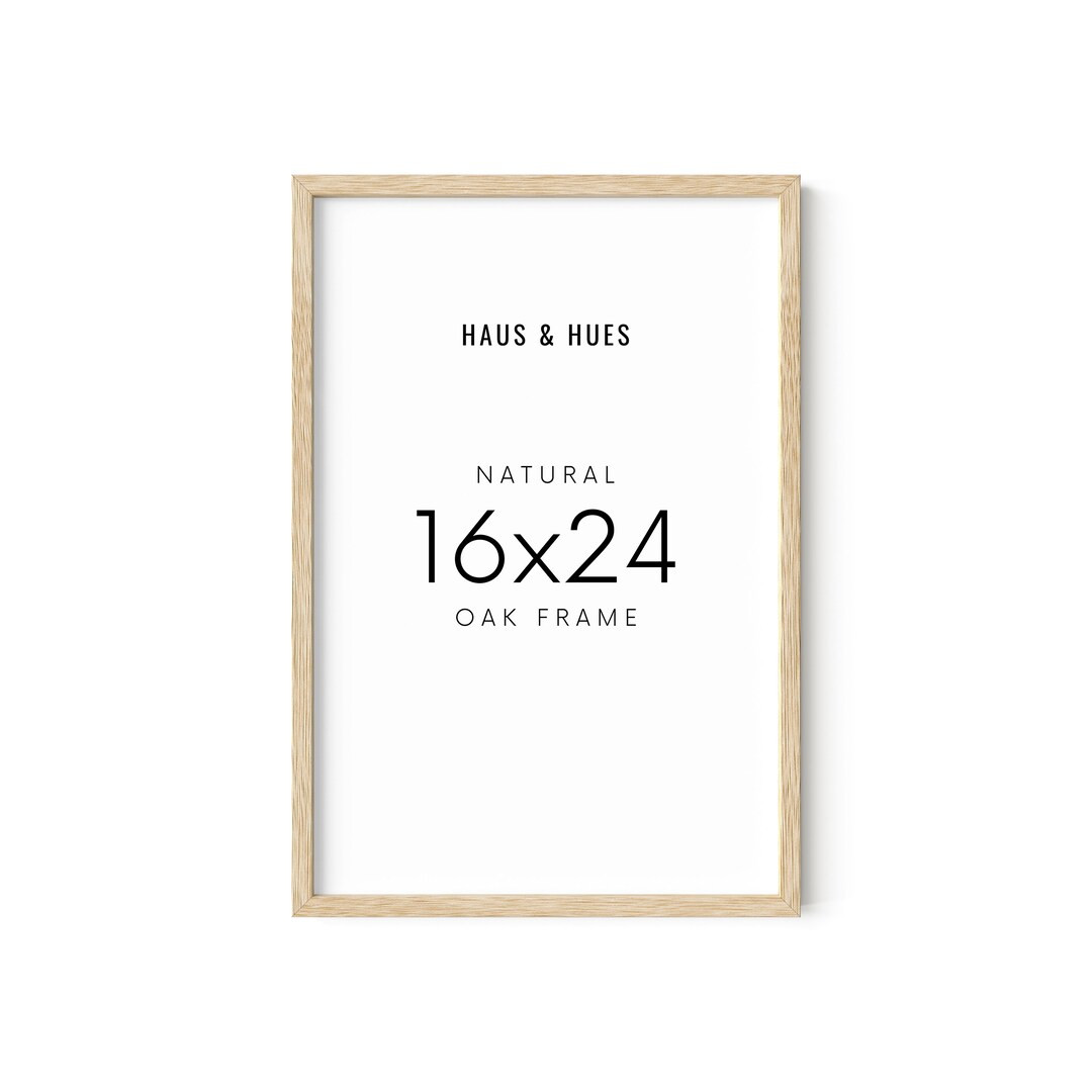Haus and Hues 16x24 Frame - Set 1 16 X 24 Poster Frame, 16x24 Picture Frame Light Wood, 16x24 Pic... | Etsy (US)