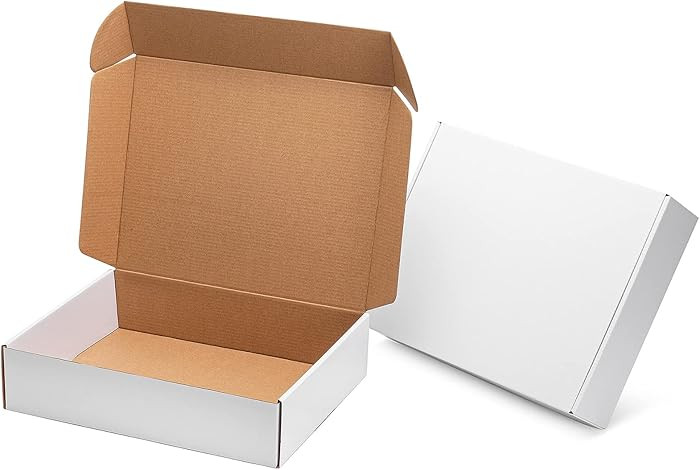 Mcfleet 13x10x3 White Shipping Boxes - Corrugated Cardboard Mailing Box Packaging for Small Busin... | Amazon (US)