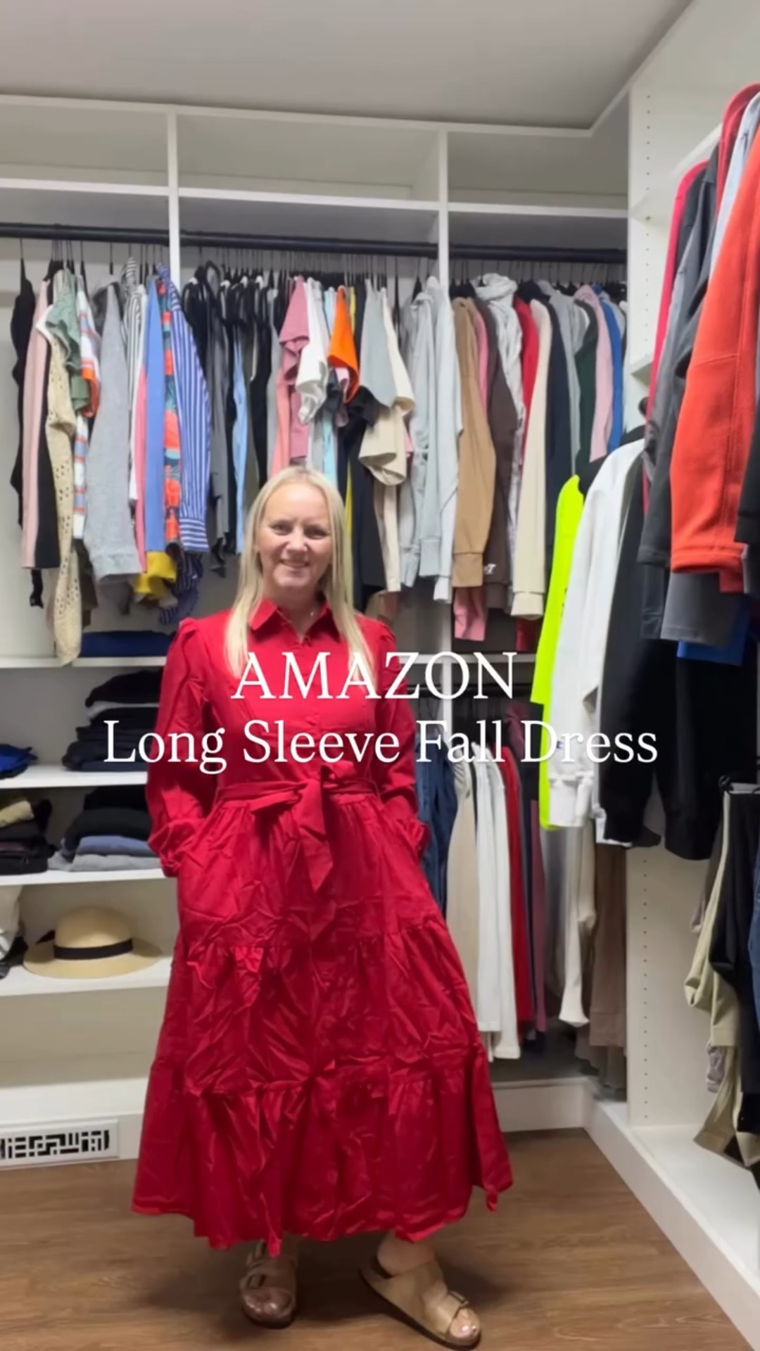 Fall dress perfection 🍂✨

This long sleeve midi is comfy, flattering, and effortlessly chic — with a V-neck, button-down front, tiered flowy skirt with pockets, and a tie waist for the perfect fit 🙌

Dress it up with boots or keep it casual with sneakers 👢👟

I’m wearing a size medium and it fits just right!

💬 Comment “DRESS” for the link! 

#AmazonFashion #FallStyle #MidiDressVibes #NancyFavoriteFinds #TieredDress #ComfyAndCute #AmazonStyle #ShirtDressStyle #EffortlessChic #affiliatelink

#LTKFindsUnder50 #LTKStyleTip #LTKSeasonal