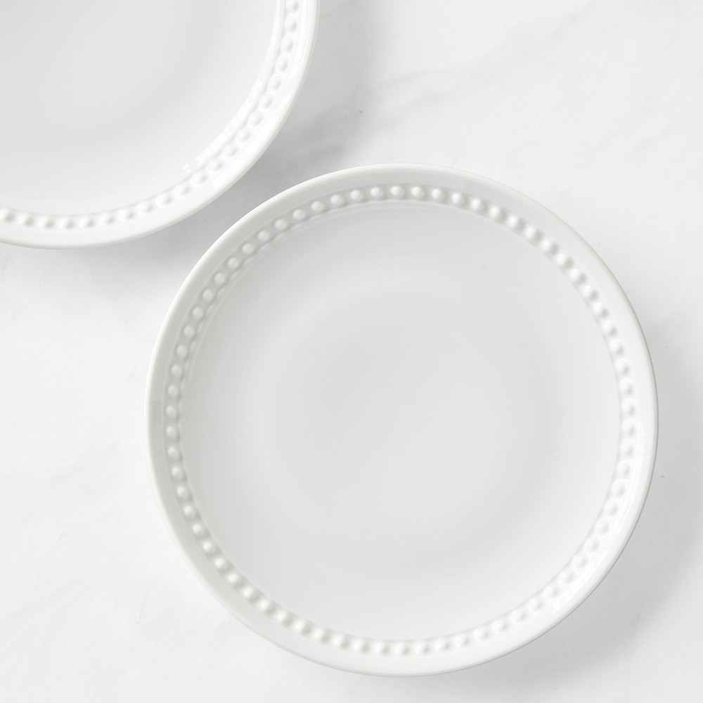Pillivuyt Beaded Coupe Salad Plates | Williams-Sonoma