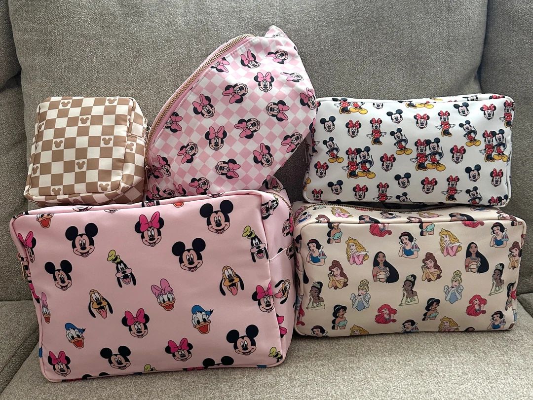 Disney Mickey and Friends Pouches, Minnie, Princesses, 4 Sizes, Pouches - Etsy | Etsy (US)