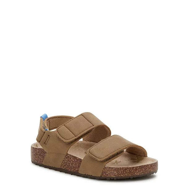 Wonder Nation Toddler Boys Two Strap Footbed Sandals, Sizes 7-12 - Walmart.com | Walmart (US)