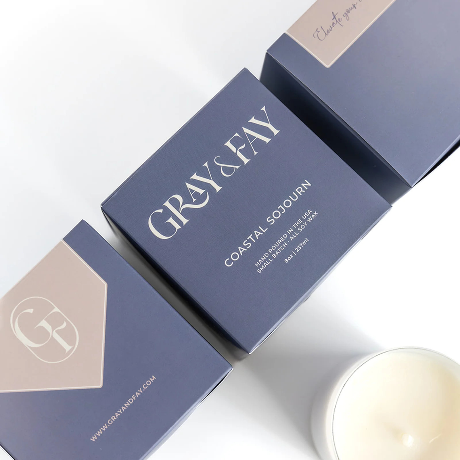 Coastal Sojourn Boxed Candle | Gray and Fay
