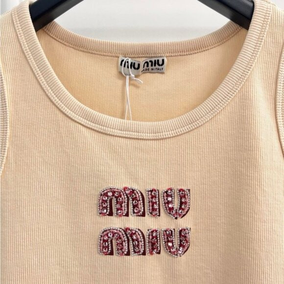 Miu Miu Cream Tank Top | Poshmark