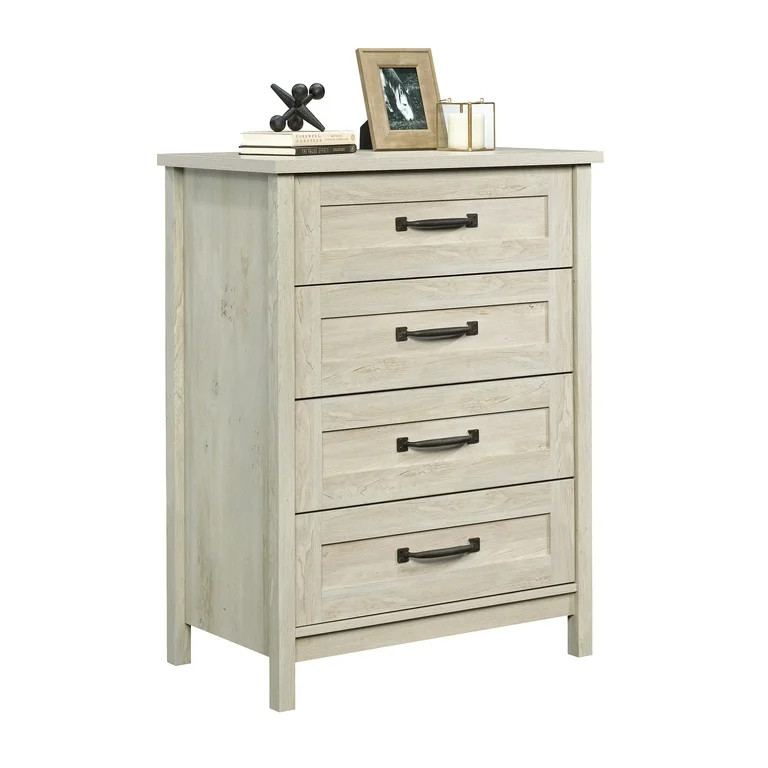 Better Homes & Gardens Modern Farmhouse 4-Drawer Dresser, Rustic White Finish - Walmart.com | Walmart (US)