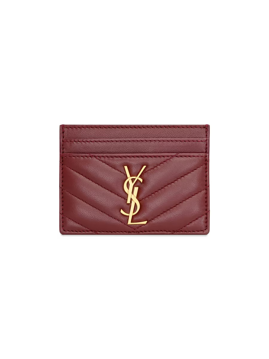 Cassandre Matelass Card Case in Lambskin | Saks Fifth Avenue