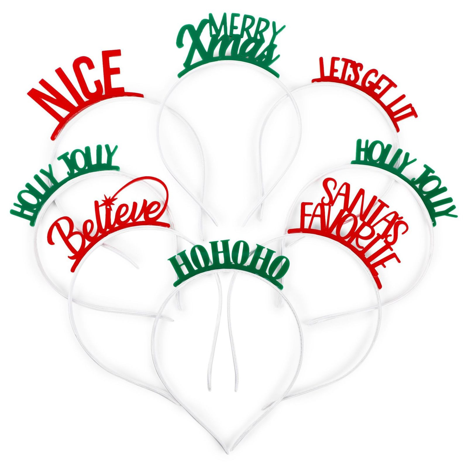 8 Pack Christmas Headbands for Kids & Adults Xmas Hair Accessories, Holiday Party Favors & Decora... | Walmart (US)