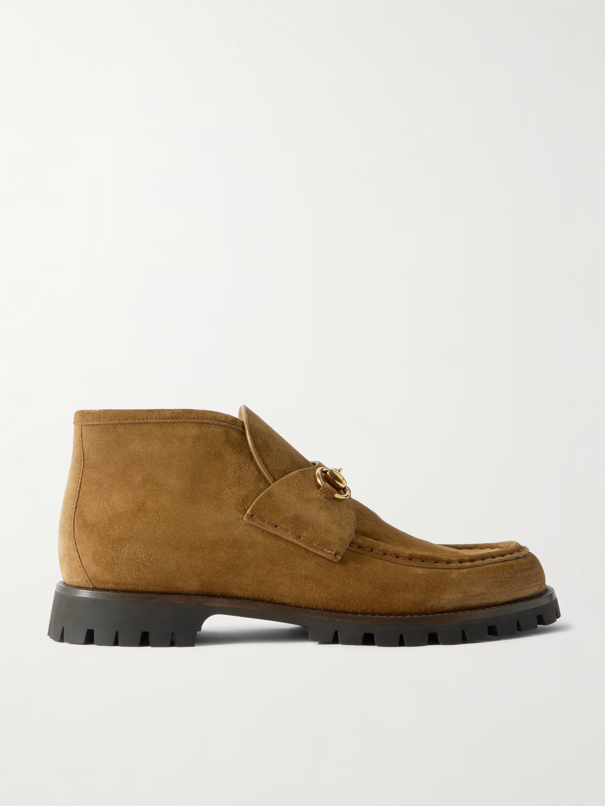 Sylke horsebit-detailed suede ankle boots | NET-A-PORTER (UK & EU)