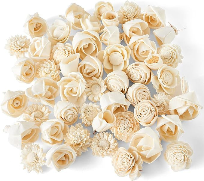 Mini Sola Wood Flower Assortment - 50 in a Set | Amazon (US)