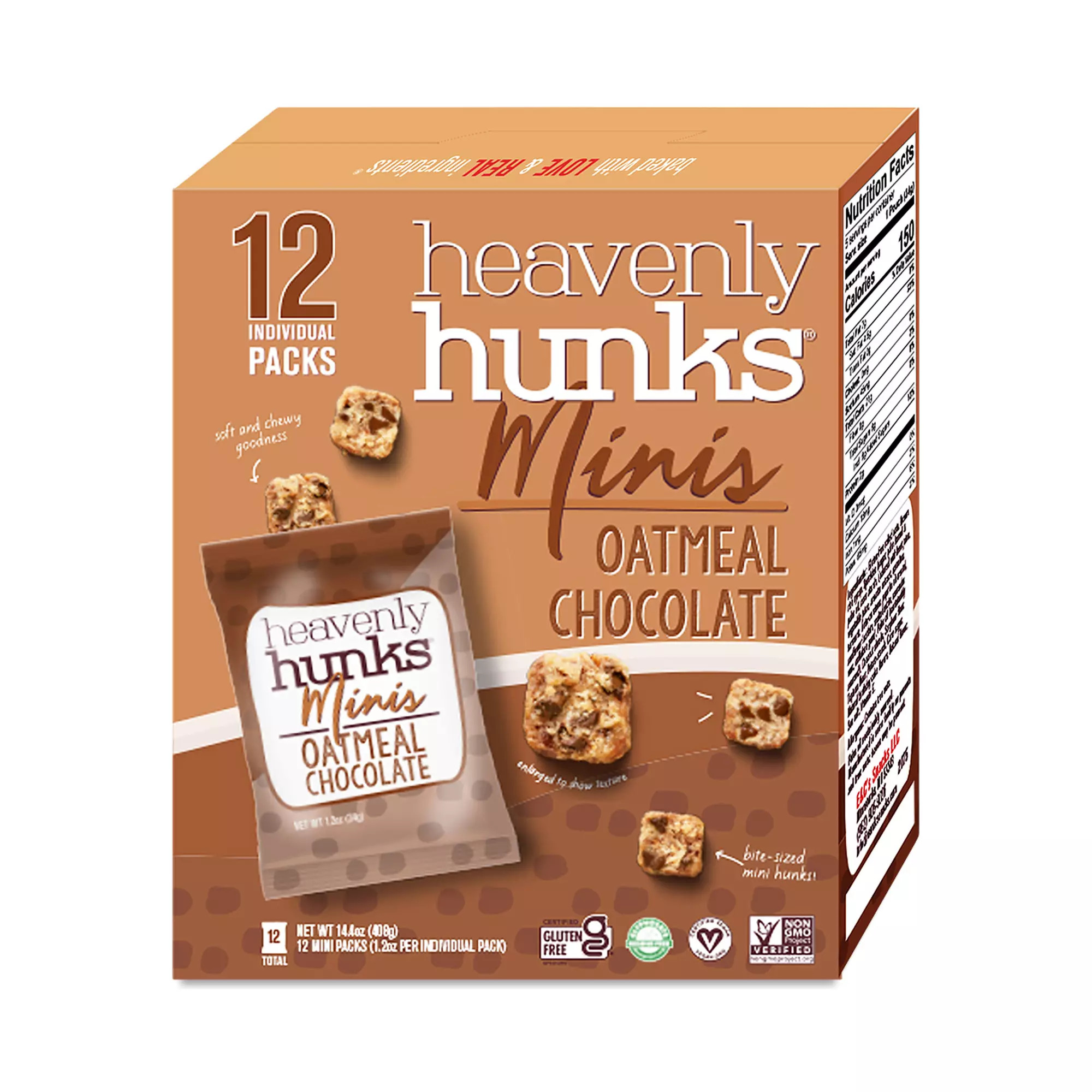 Gluten-Free Mini Bites, Oatmeal Chocolate Chip, Snack Pack | Thrive Market