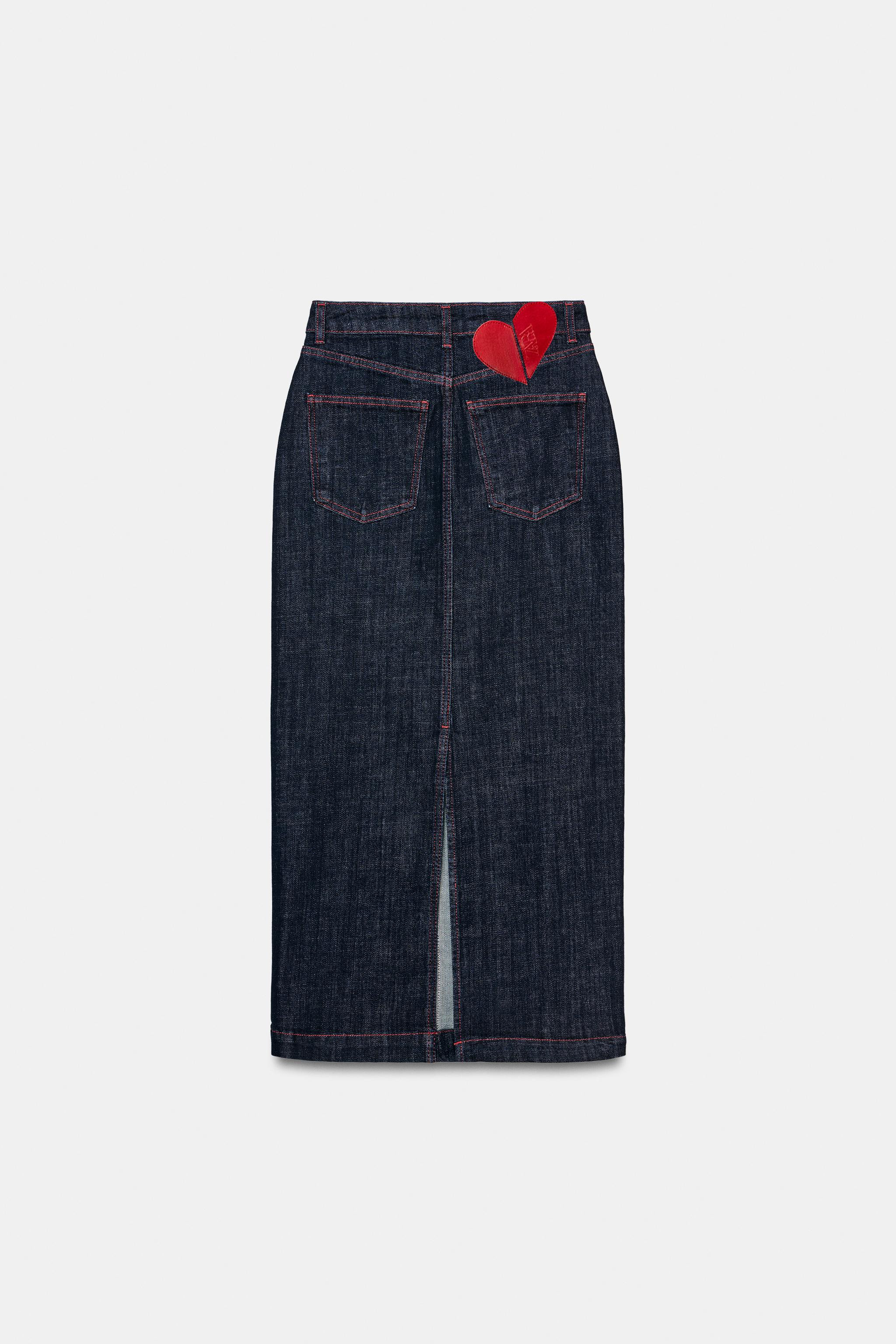 Z1975 MIDI DENIM SKIRT | Zara Canada