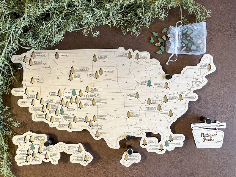 National Parks Bucket List, FLOATING the ORIGINAL Viral, National Parks Map, National Parks Gift,... | Etsy (US)