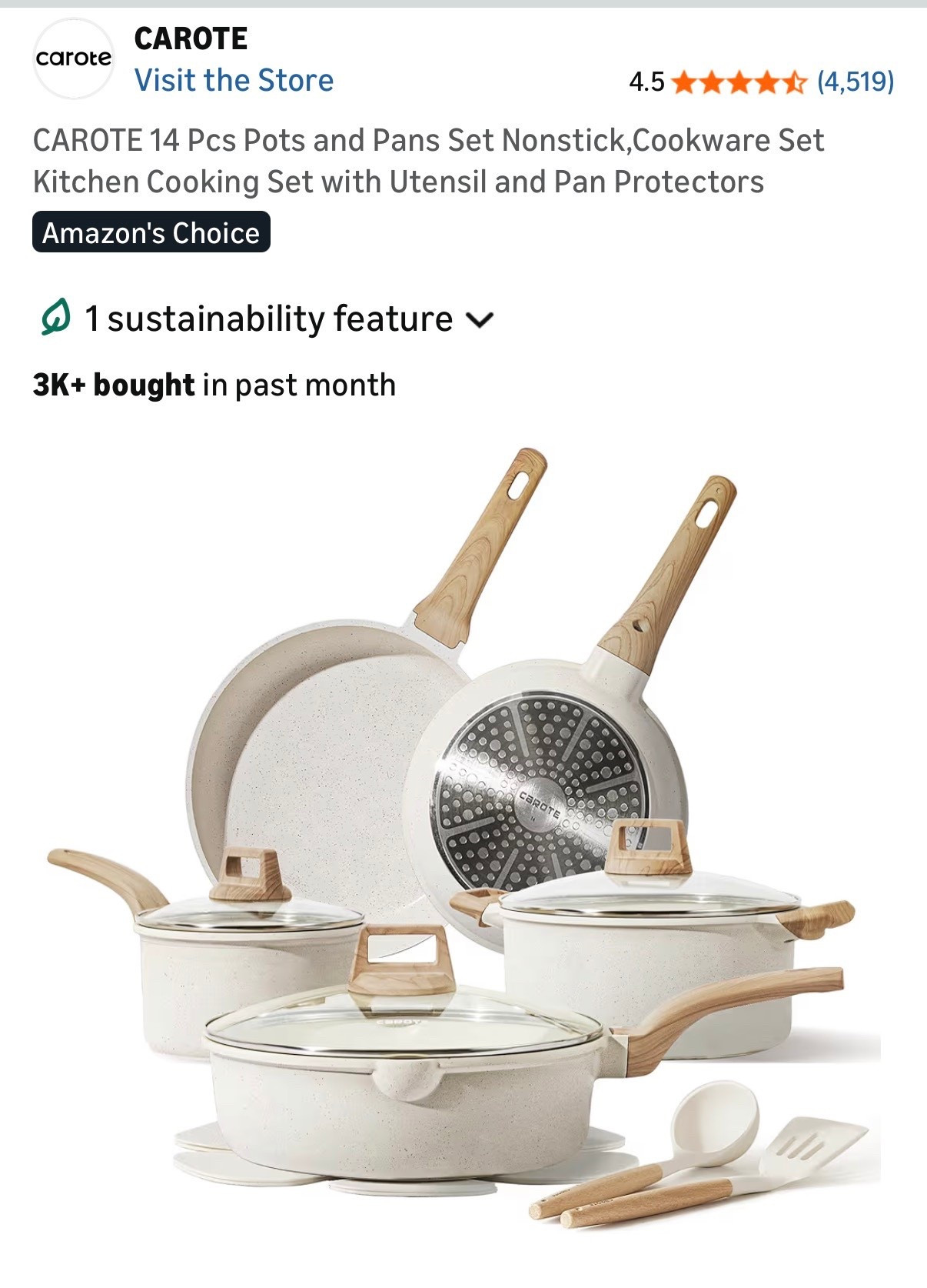 Recently got this pots and pans set! I needed new ones badly… but also know I’m not a crazy chef that needs super expensive pots and pans. I just need good ones that last and work well! These are perfect (and so pretty!)

#LTKfoodie #LTKHoliday #LTKGiftGuide