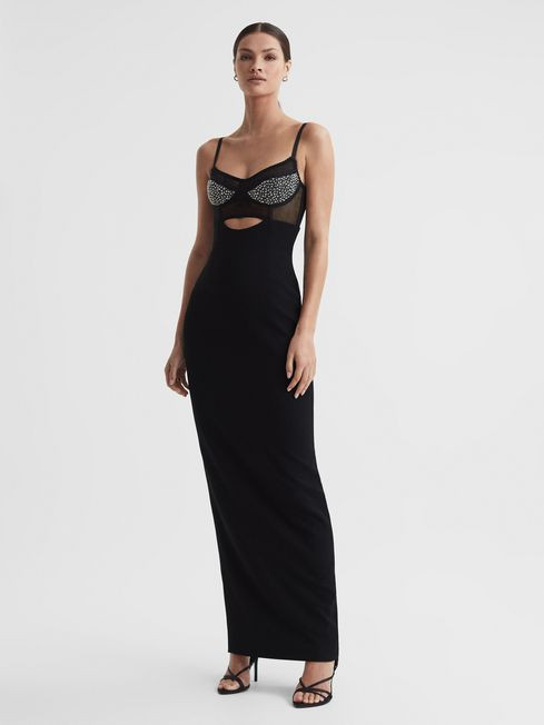 Rachel Gilbert Embellished Corset Maxi Dress | Reiss US