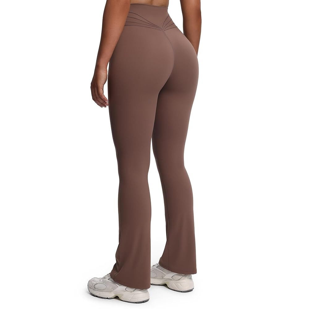 Aoxjox Flare Leggings for Women Trinity Tummy Control High Waisted Wide Leg Yoga Pants 29"/31"/33... | Amazon (US)