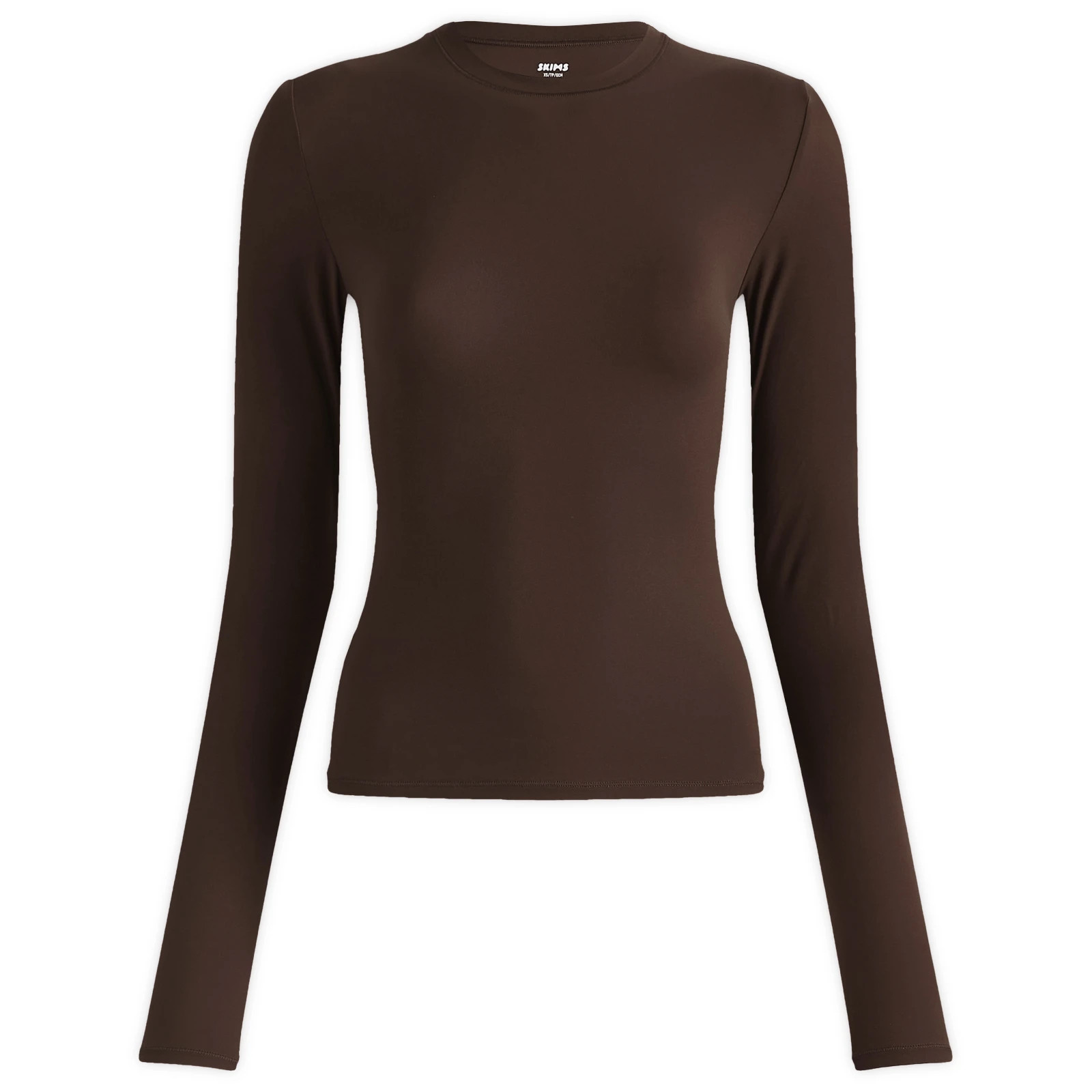 SKIMS Women's Fits Everybody Long Sleeve T-Shirt Cocoa | END. Clothing