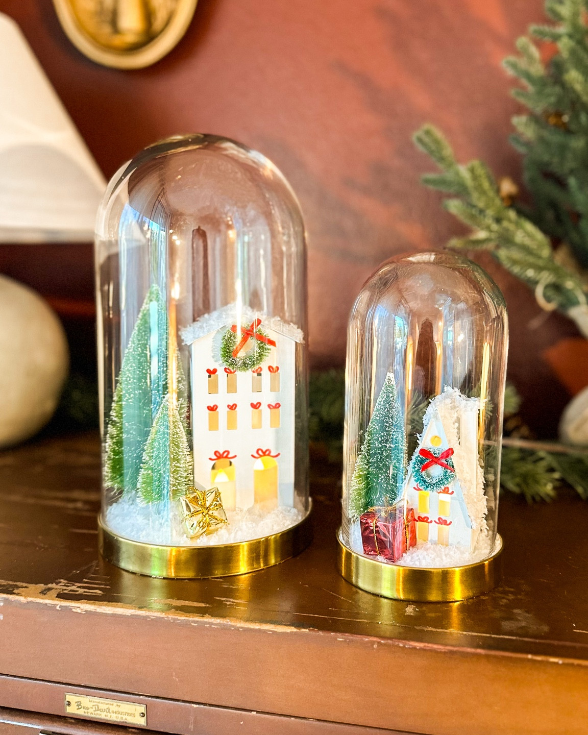 Would you have guessed these cloches were from IKEA?! There are so many ways to use them, but snow globes immediately came to mind when I saw them in the store!

Snowglobe Cloche Lantern
❄️ IKEA BEGÅVNING glass cloche
❄️ Mini houses
❄️ Bottle brush trees
❄️ Mini wreaths
❄️ Remote-control tea light candles
❄️ Fake snow
❄️ Hot glue gun

#LTKHoliday #LTKHome