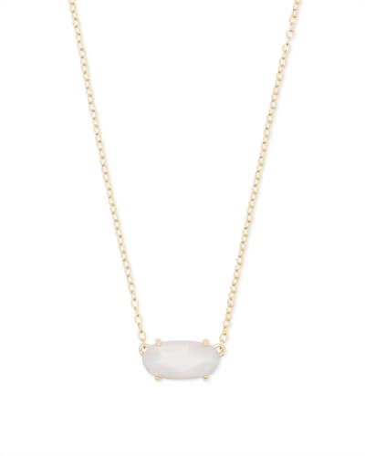 Ever Gold Pendant Necklace in White Pearl | Kendra Scott
