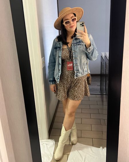 What to wear to a country music concert / festival outfit / wine country outfit / Napa outfit / summer outfit / romper / western boots 

#LTKFestival #LTKMidsize #LTKTravel
