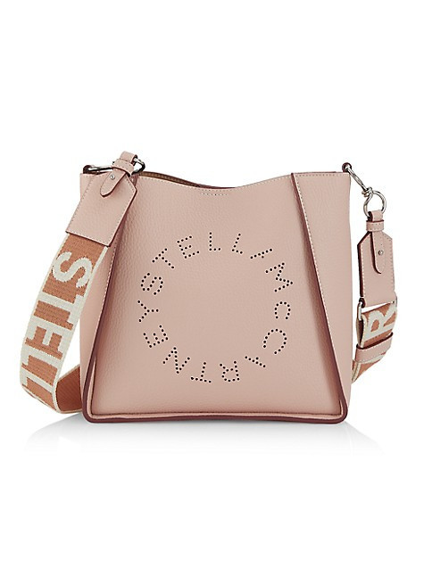 Vegetarian Leather Logo Crossbody Bag | Saks Fifth Avenue