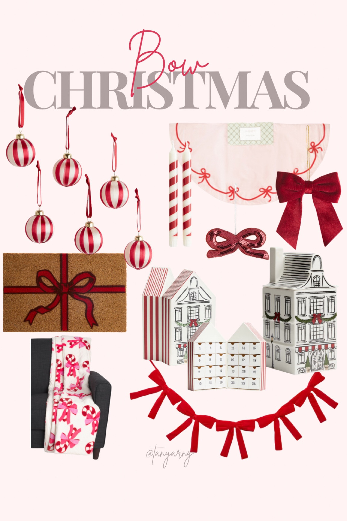 Red Bow Christmas Dexor 

#LTKSeasonal #LTKHome #LTKFindsUnder50