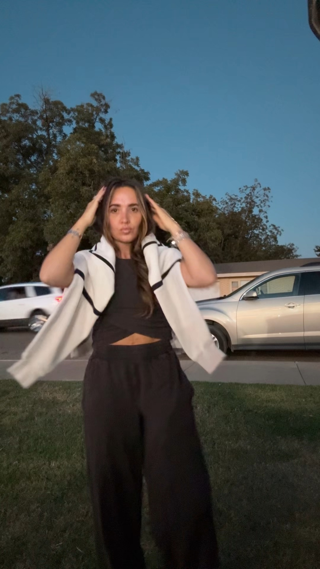 Baseball mom outfit - size XS in set and small in sweatshirt 

#LTKFindsUnder100 #LTKStyleTip