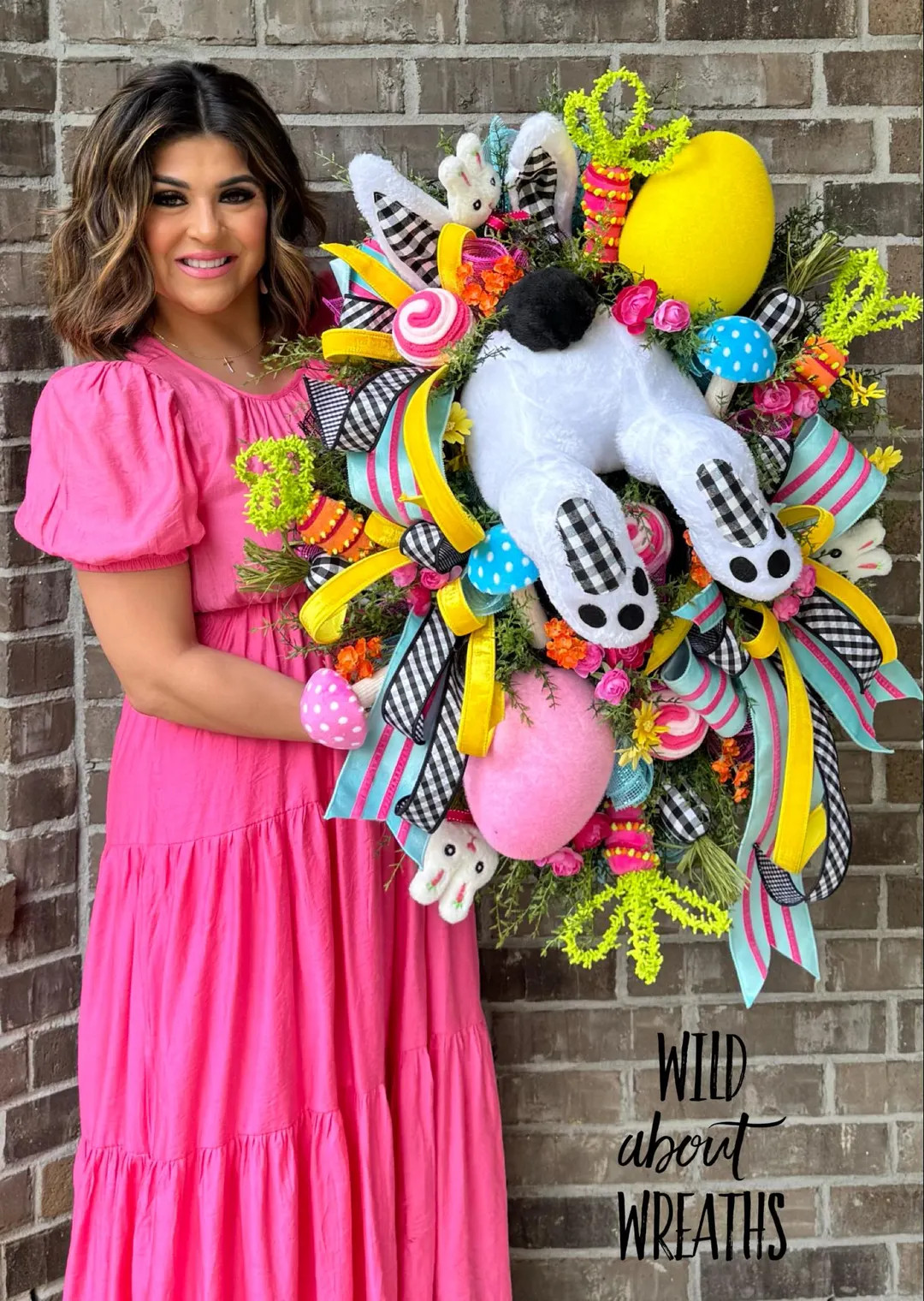 Xl Whimsical Bunny Bottom Wreath | Etsy (US)