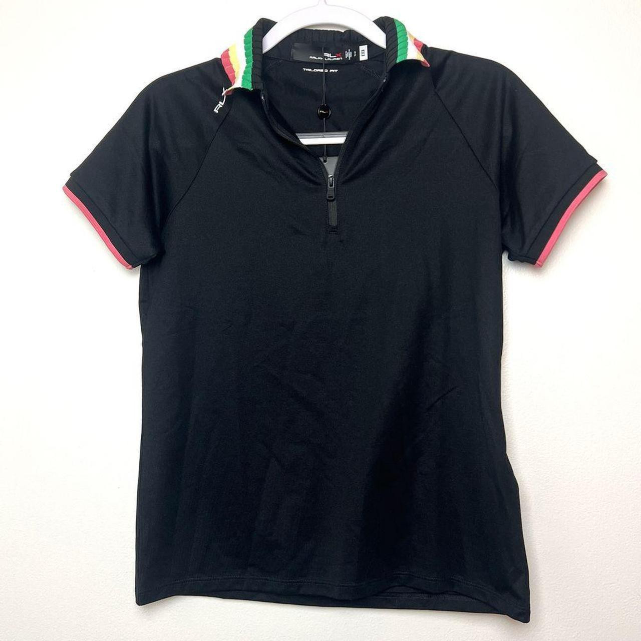 RLX Ralph Lauren Women's Polo shirt - Black/Multi - S | Depop US