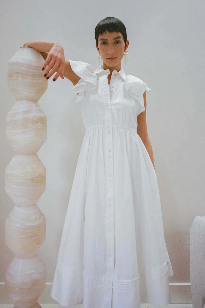 Kindred Frill Midi Dress | Aje.(Global)
