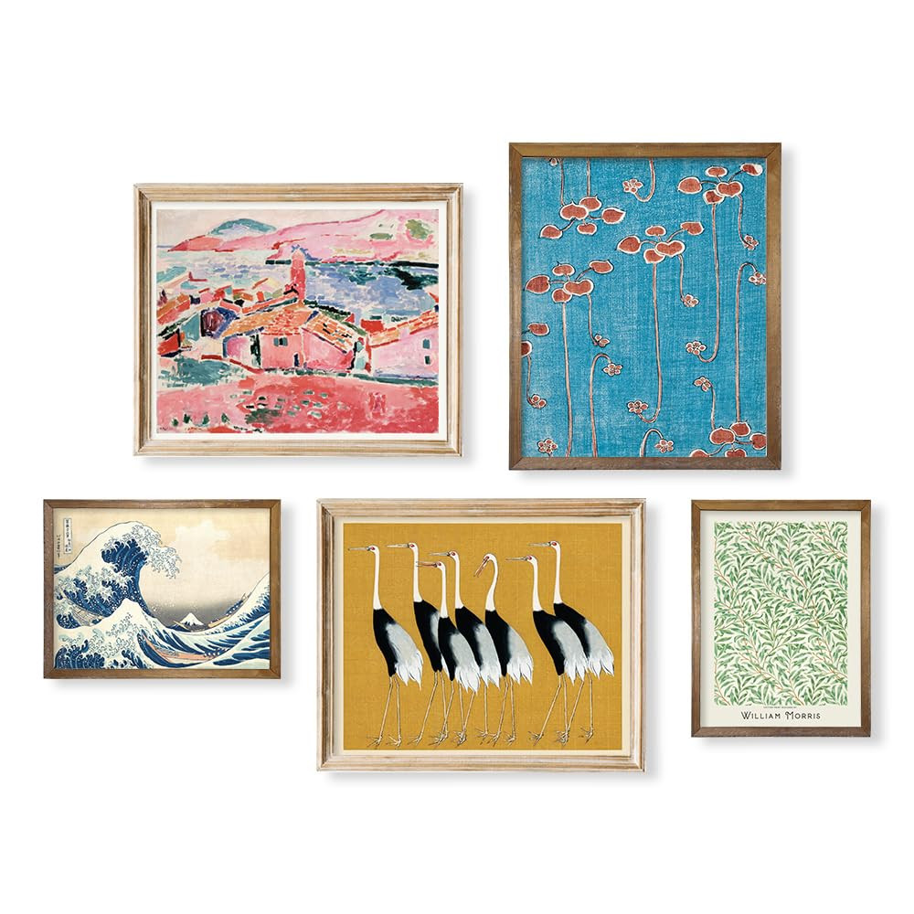 Maximalist Prints Room Decor - Modern Museum Pictures - Eclectic Wall Art Decor - Classic Morris ... | Amazon (US)