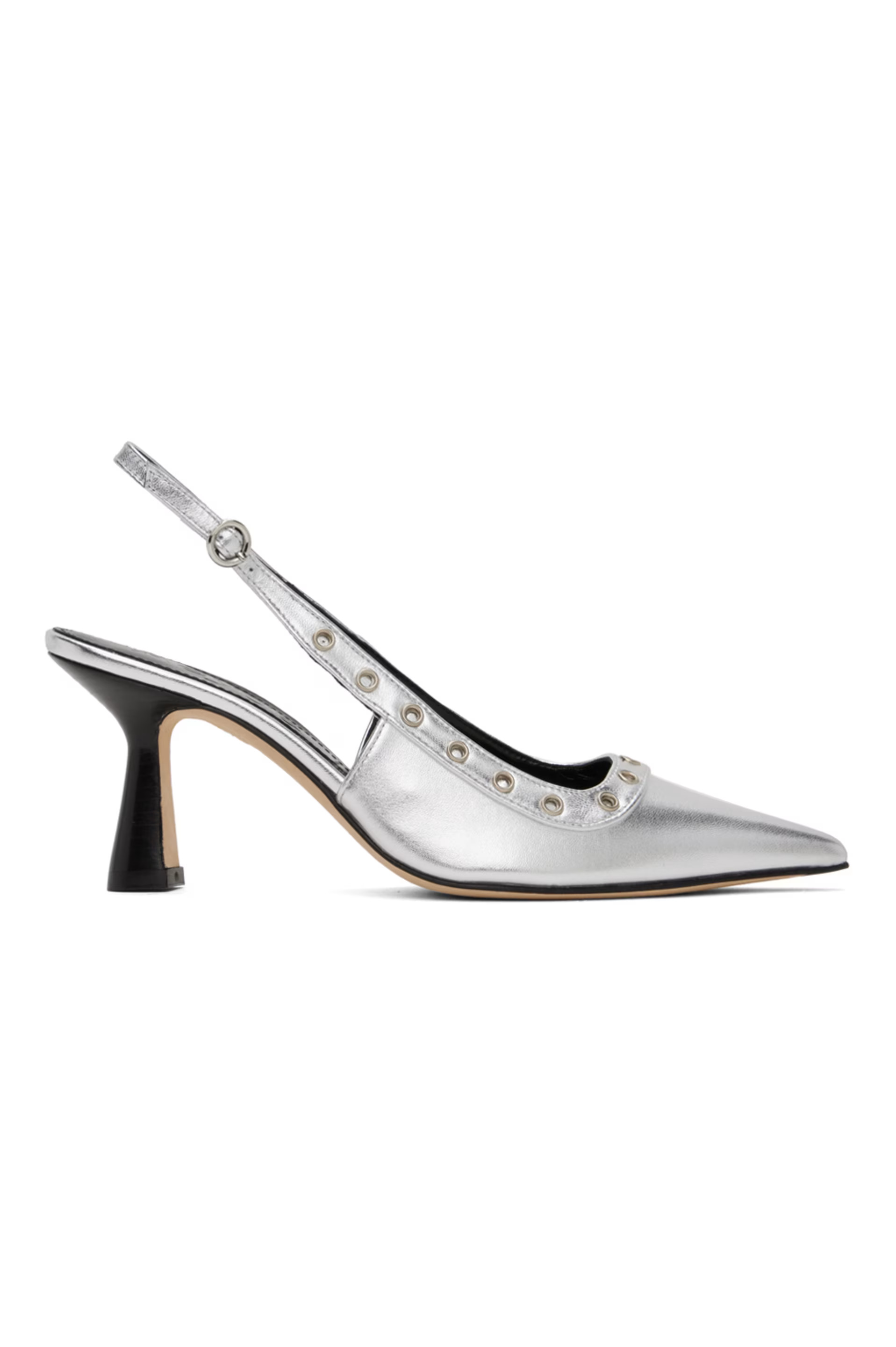 Aeyde - Silver Isotta Heels | SSENSE