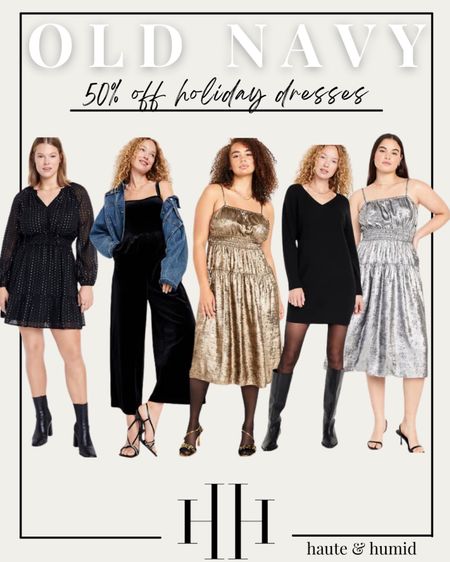 Holiday dresses from old navy 50% off 