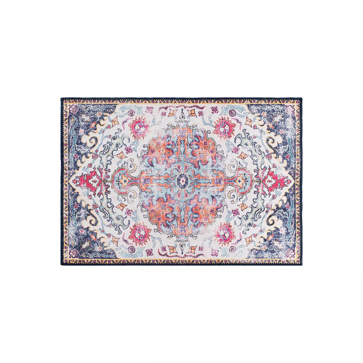 World Rug Gallery Distressed Bohemian  Machine Washable Area Rug | Target