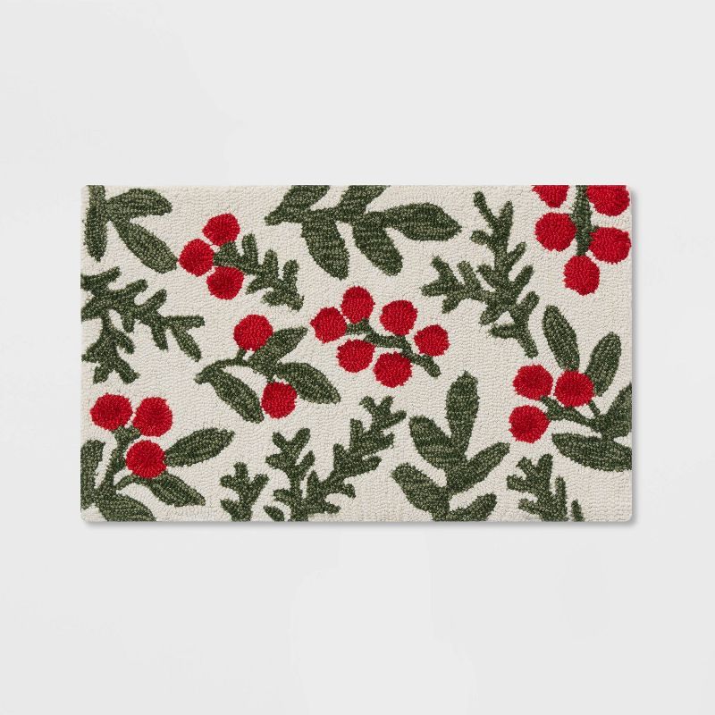 30" x 18" Holly Berry Rug - Threshold™ | Target