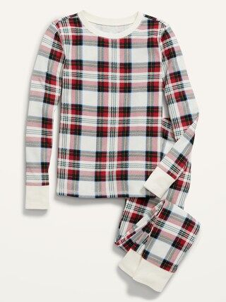 Gender-Neutral Matching Plaid Snug-Fit Pajamas for Kids | Old Navy (US)