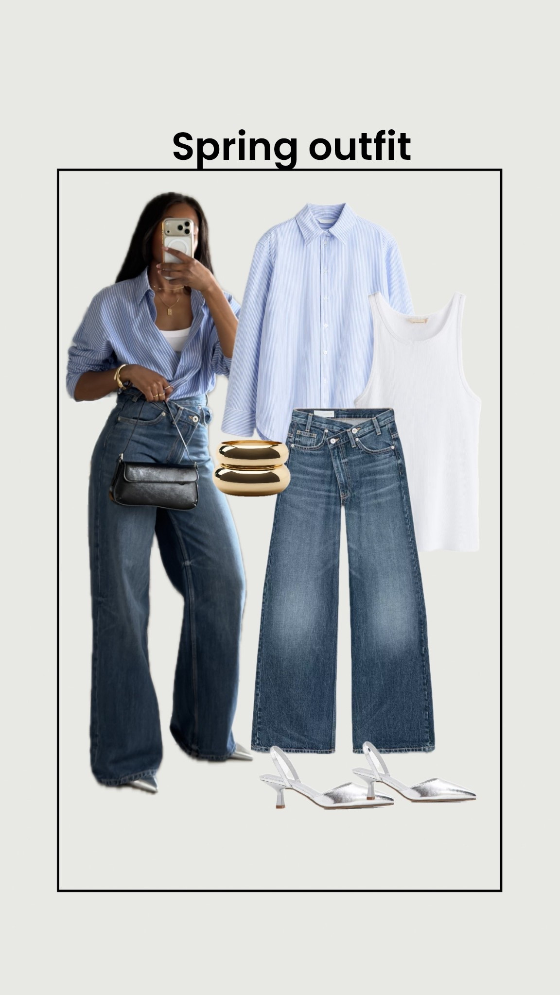 ZARA wide leg jeans styled for spring 🤍
This combo is so easy but looks instantly elevated ,striped shirt, tank, and heels = the perfect everyday outfit. These jeans are so flattering and go with everything.



Zara wide leg jeans, Zara jeans outfit, wide leg denim Zara, spring outfit ideas, jeans and heels outfit, casual chic outfit, Zara outfit inspo, everyday outfit ideas

#LTKootd #LTKPetite #LTKU