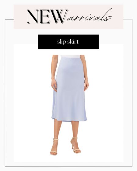 Love the light blue color of this slip skirt for spring!😍

#LTKworkwear