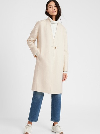Double-Faced Cocoon Coat | Banana Republic (US)