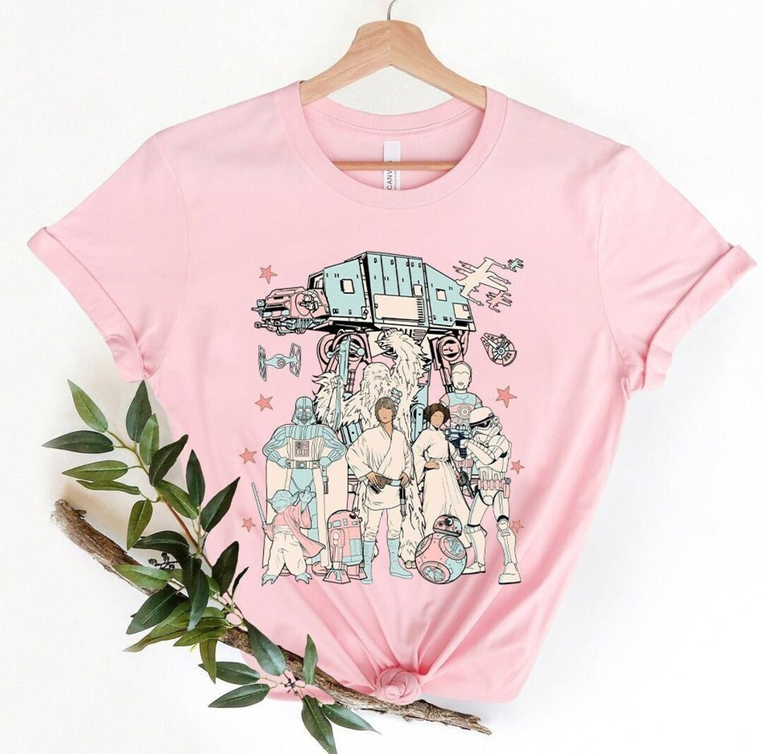 Star Wars Vintage Movie Poster T-shirt, Disney Star Wars Shirt, Galaxy Edge Shirt, Star Wars Shir... | Etsy (US)